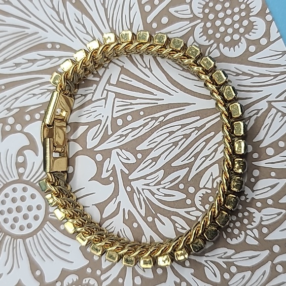 Henri Bendel Emerald-Cut CZ Gold-plated Tennis Bracelet πΎ DAZZLING! - Picture 6 of 12